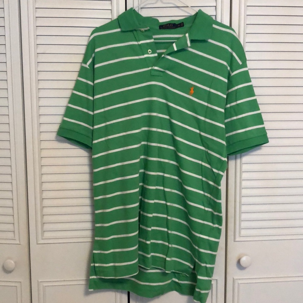 Green Stripe Polo
